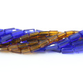 A6305-1 # Gemeinsame Farben Facettierte Glas Quadratische Röhre Kristall Lange Würfel Stick Perlen